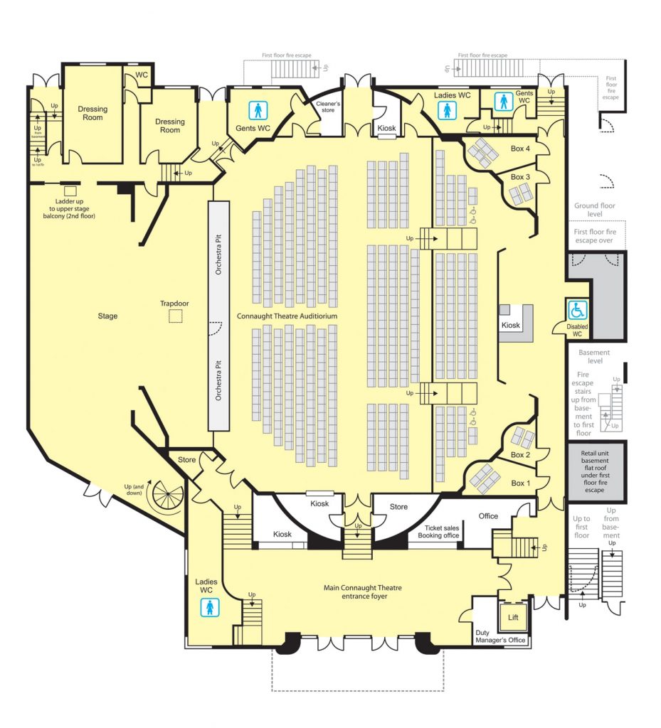 Connaught Theatre - Floor Plans