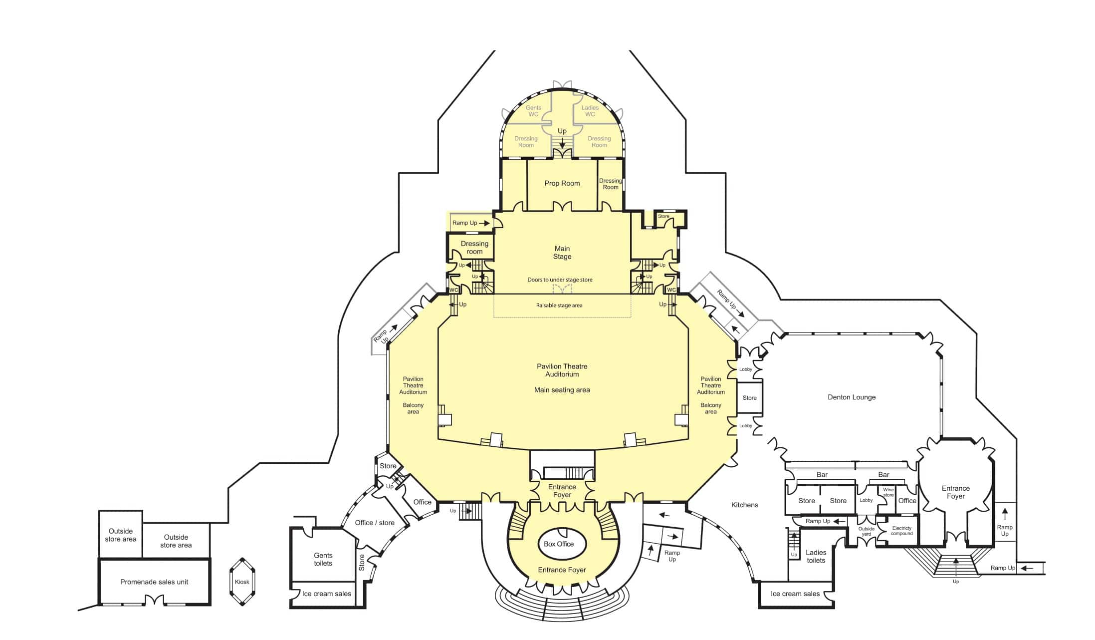 Pavilion Theatre - Floor Plan