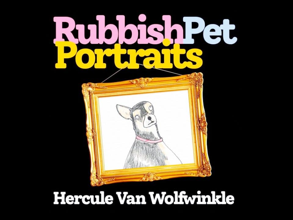 Rubbish Pet Portraits - Hercule Van Wolfwinkle