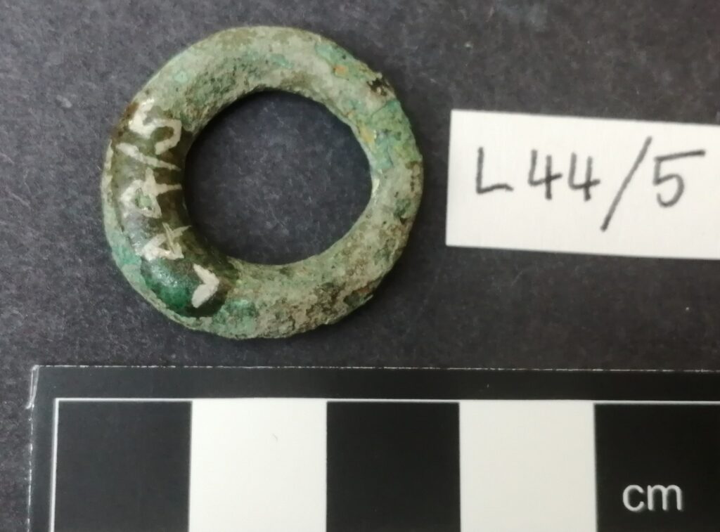 Copper alloy ring before consolidation