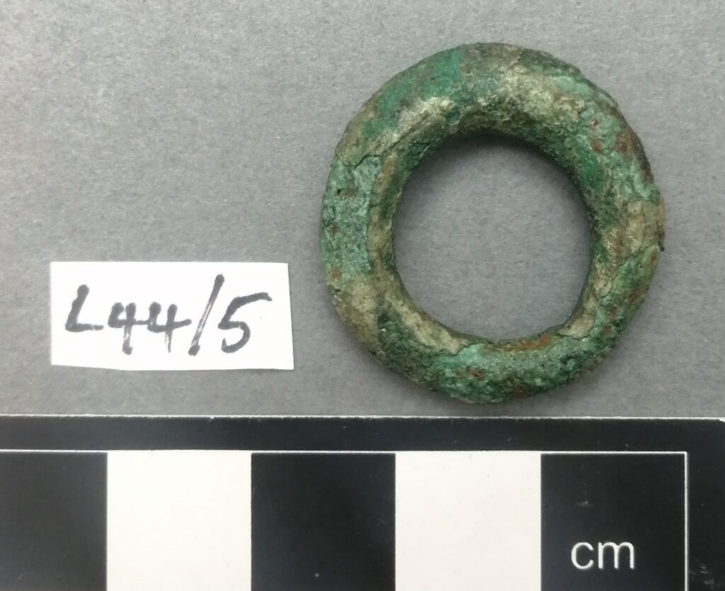 Copper alloy ring after consolidation