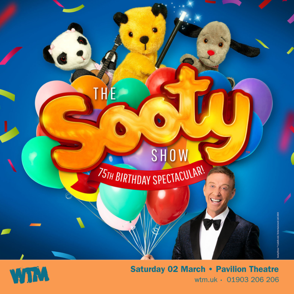 The Sooty Show 75th Birthday Spectacular comes to Worthing Pavilion Theatre on Saturday 02 March.