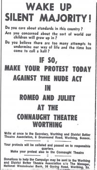 Advert from local paper April 1970